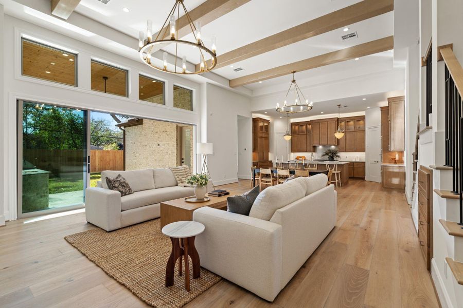 Furnished interior view inside a new home in , Houston (Image 15).