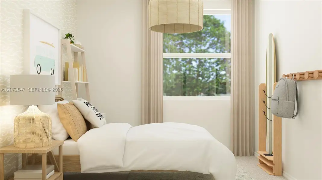 Furnished interior view inside a new home in Le Jardine, Florida City (Image 8).