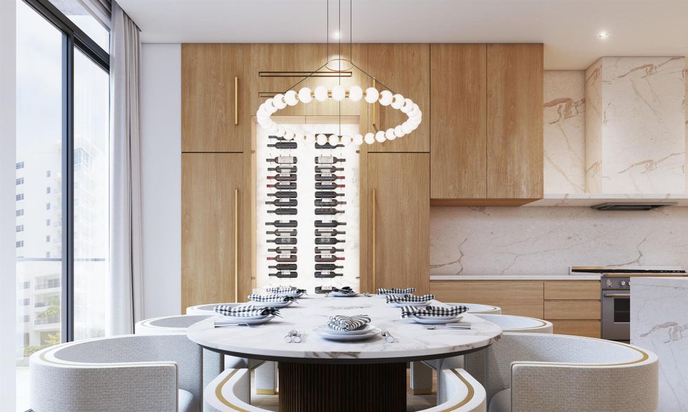 Furnished interior view inside a new home in , Boca Raton (Image 5).