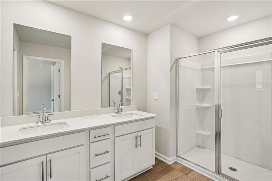 Furnished interior view inside a new home in , Conyers (Image 8).
