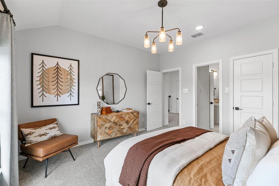 Furnished interior view inside a new home in Beamer Villas, Friendswood (Image 34).