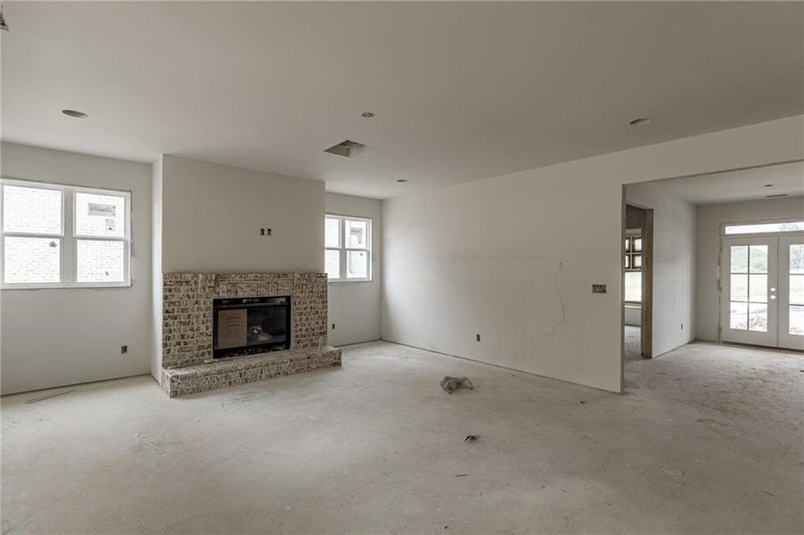 In-progress construction of a new home in , Buford, GA (Image 4).