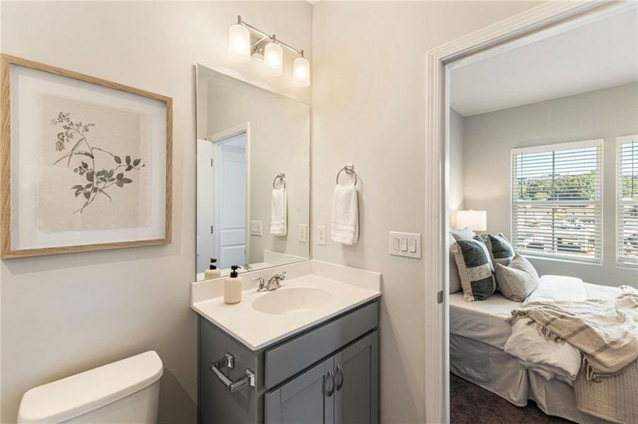 Furnished interior view inside a new home in , Atlanta (Image 17).