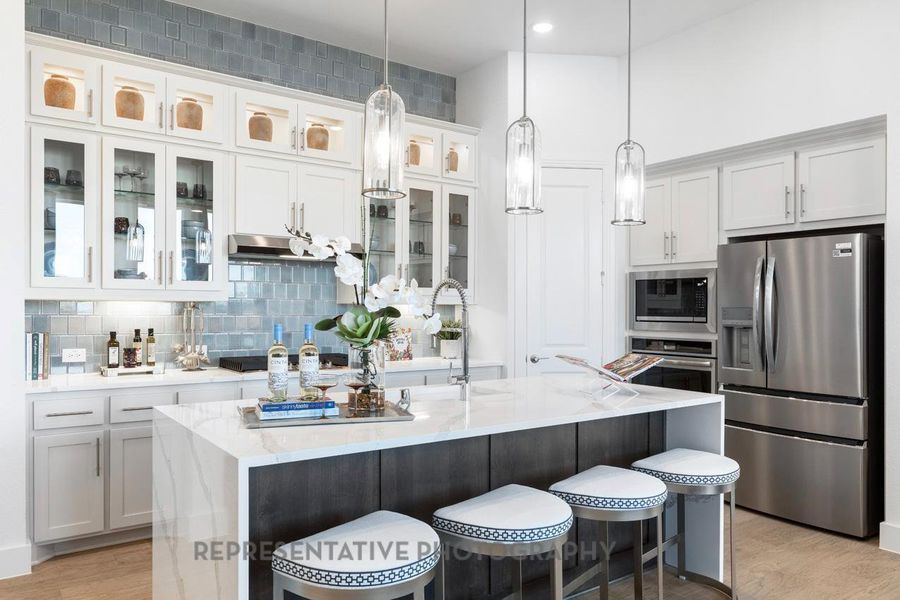 Furnished interior view inside a new home in Riceland: 50ft. lots, Mont Belvieu (Image 36).