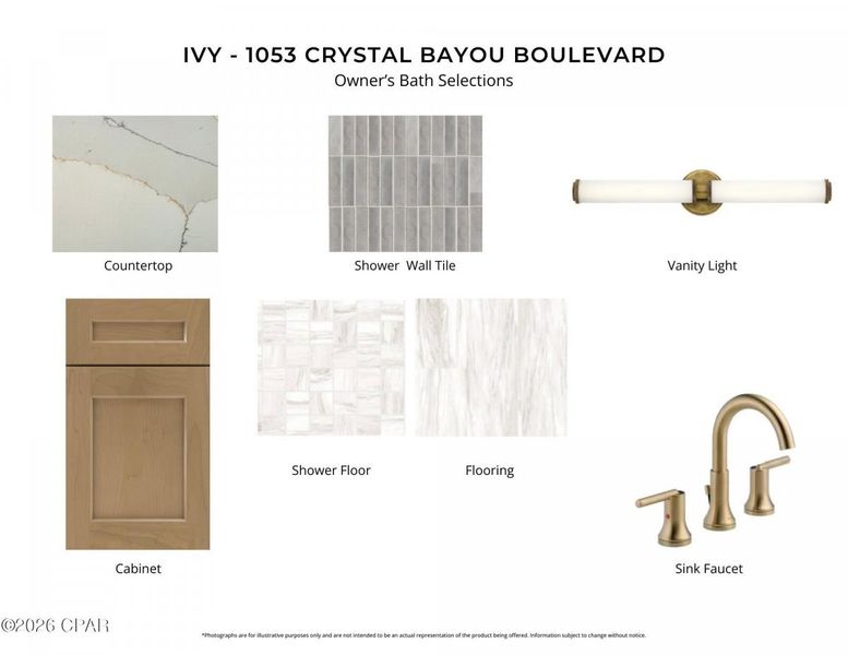 Sample of building materials used in homes in Breakfast Point East, Panama City Beach (Image 7).