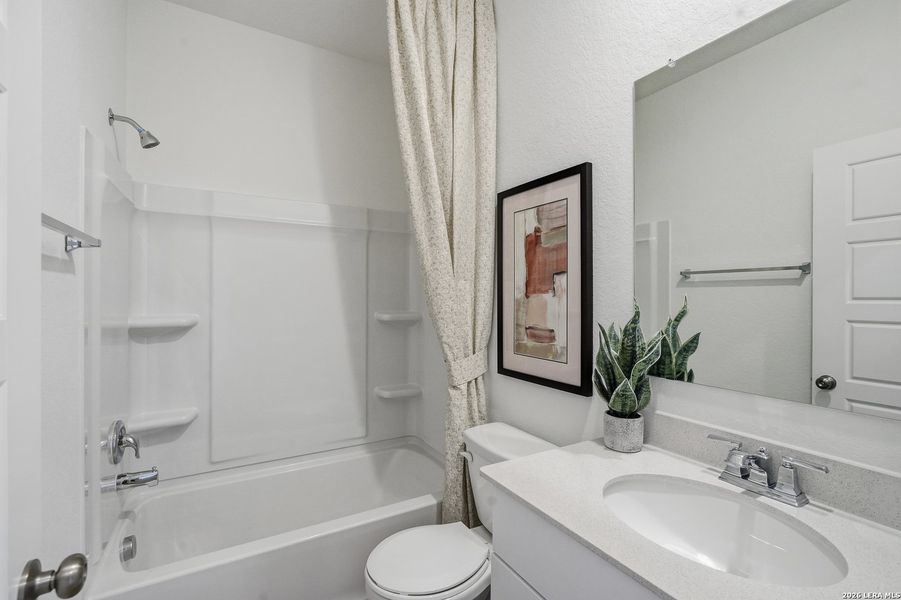 Furnished interior view inside a new home in Horizon Ridge, San Antonio (Image 23).