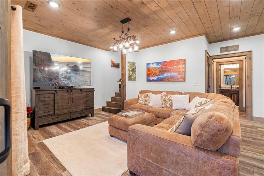 Furnished interior view inside a new home in , Cherry Log (Image 42).