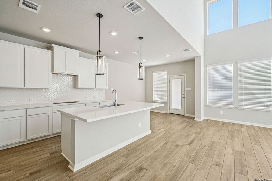 Furnished interior view inside a new home in Estancia Ranch - Classic Series, San Antonio (Image 11).
