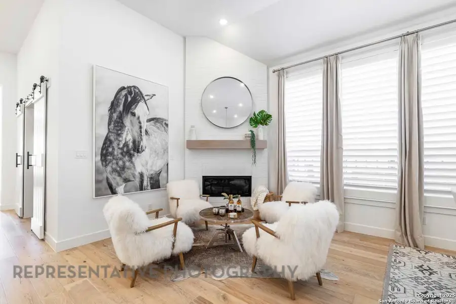 Furnished interior view inside a new home in Esperanza, Boerne (Image 12). Furnished interior view inside a new home in Esperanza, Boerne (Image 12).