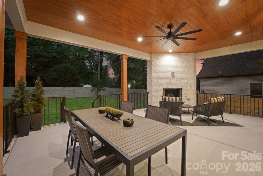 Exterior details and patio area of a home in , Charlotte (Image 31).