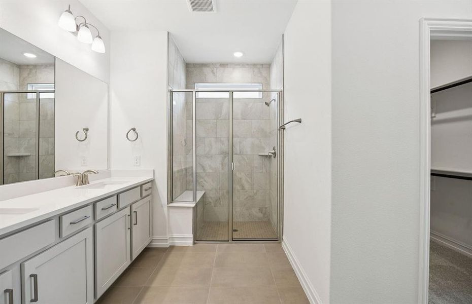Owner's private bath with ample closet space
