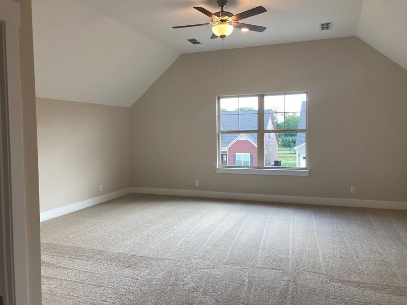 Stock photo of large upstairs bedroom