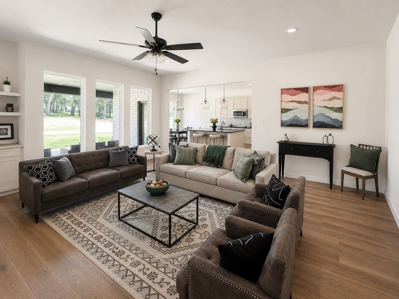 Furnished interior view inside a new home in Arbor Oaks, Boyd (Image 4).