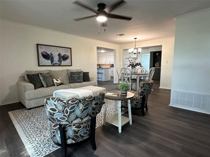 Furnished interior view inside a new home in , Zephyr (Image 8). Furnished interior view inside a new home in , Zephyr (Image 8).