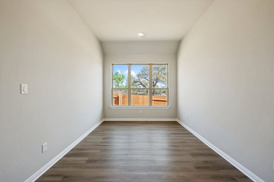Representative unfurnished interior of a home built from the Maxwell by Ashton Woods in The Estates at La Cima, San Marcos (Image 43). Representative unfurnished interior of a home built from the Maxwell by Ashton Woods in The Estates at La Cima, San Marcos (Image 43).