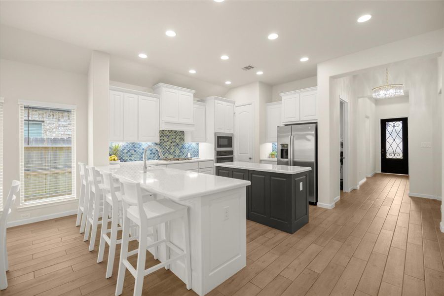 Furnished interior view inside a new home in Amira, Tomball (Image 15).