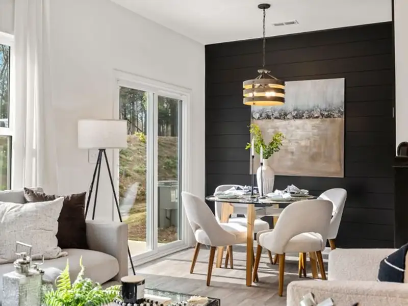 Representative furnished interior of a home built from the Haven TH by True Homes in Somerset Heights Townhomes, Winston-Salem (Image 9).