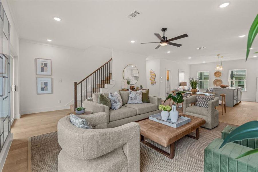 Furnished interior view inside a new home in , Fort Worth (Image 16).