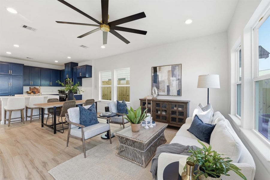 Furnished interior view inside a new home in , La Porte (Image 6).