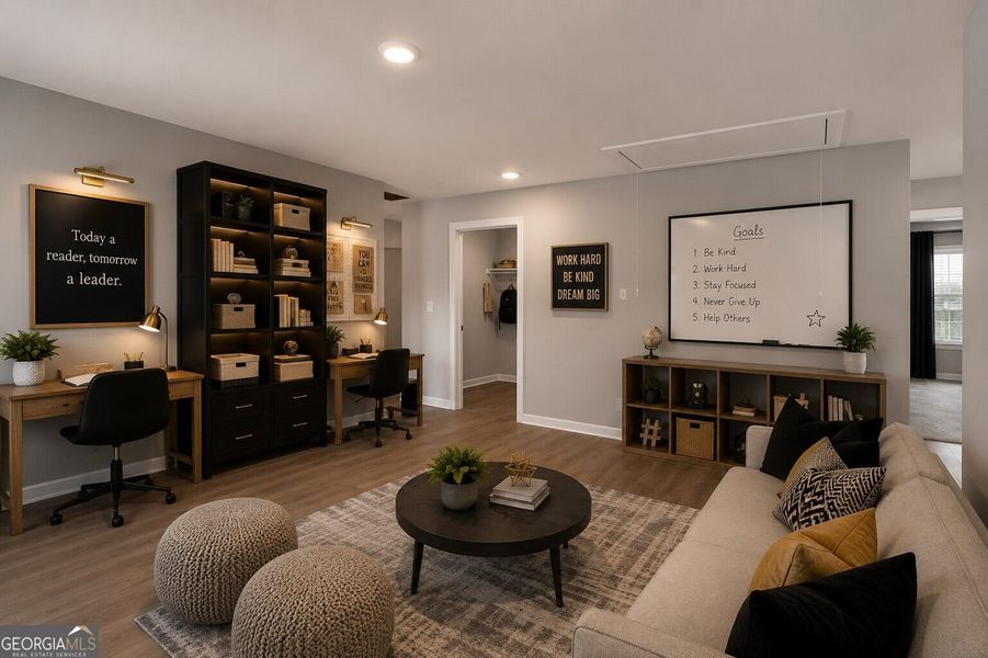Furnished interior view inside a new home in The Fairways at Mirror Lake, Villa Rica (Image 31).