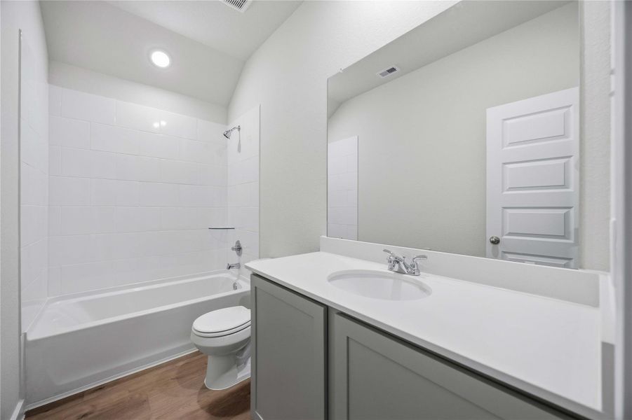 Furnished interior view inside a new home in Bluebonnet Village, Bellville (Image 9). Furnished interior view inside a new home in Bluebonnet Village, Bellville (Image 9).