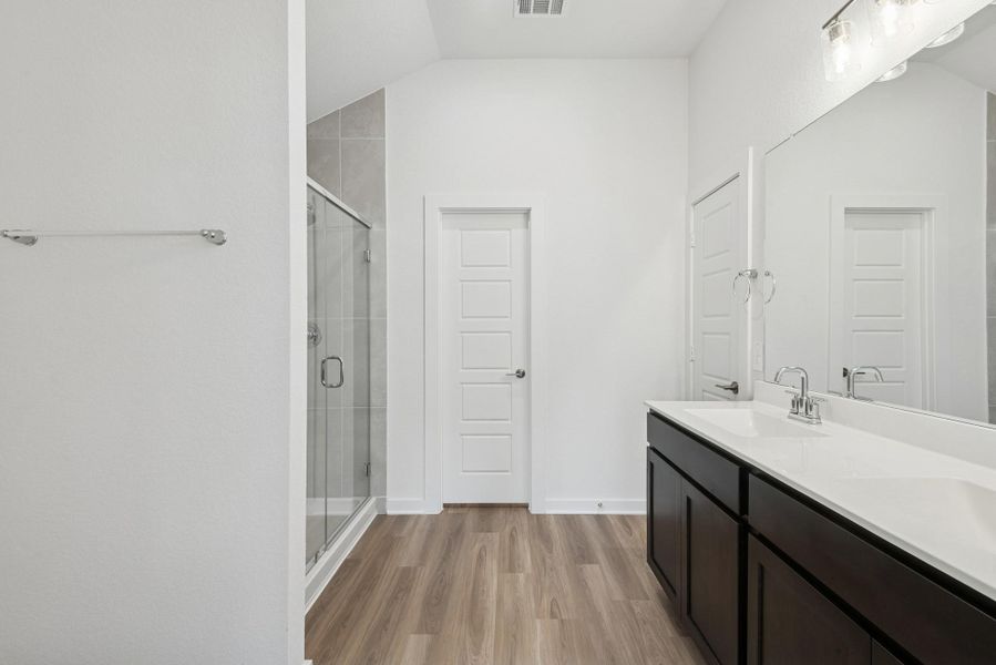 Furnished interior view inside a new home in Lone Star Landing, Montgomery (Image 6).