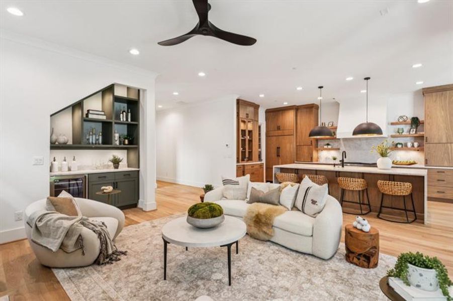 Furnished interior view inside a new home in , Marietta (Image 34).