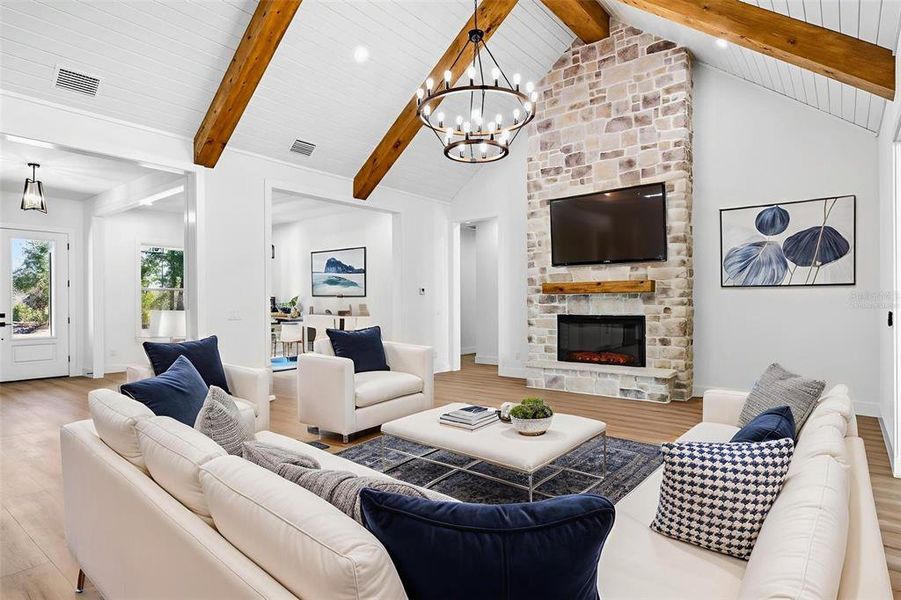 Furnished interior view inside a new home in , Dade City (Image 12). Furnished interior view inside a new home in , Dade City (Image 12).