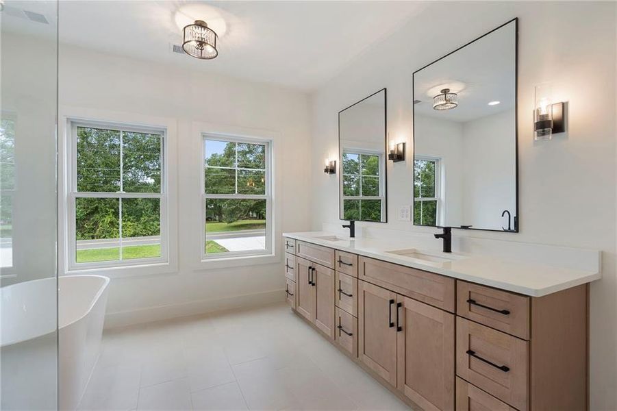 Furnished interior view inside a new home in , Hiram (Image 8).