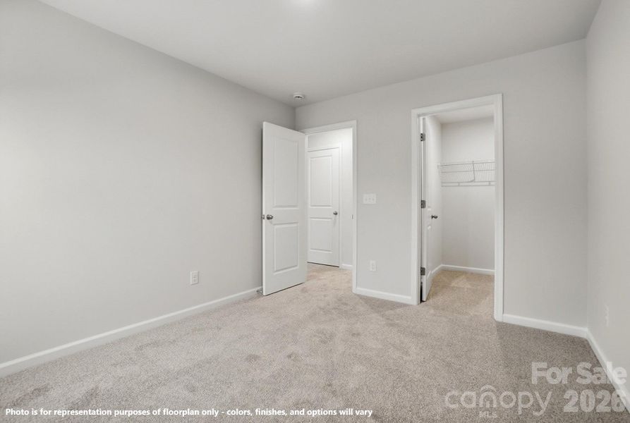 Photo is for representation purposes of floorplan only - colors, finishes, and options will vary