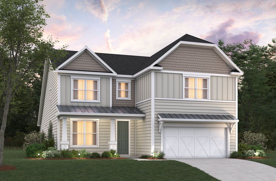 Representative exterior photo of a completed home built from the Persimmon by Beazer Homes in Marshfield, Longs, SC (Image 18).