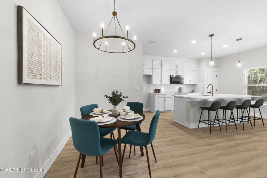 Furnished interior view inside a new home in , Jacksonville (Image 17).