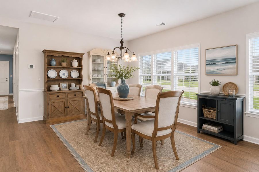 Furnished interior view inside a new home in Horizons at Summers Corner | 55+, Summerville (Image 12). Furnished interior view inside a new home in Horizons at Summers Corner | 55+, Summerville (Image 12).
