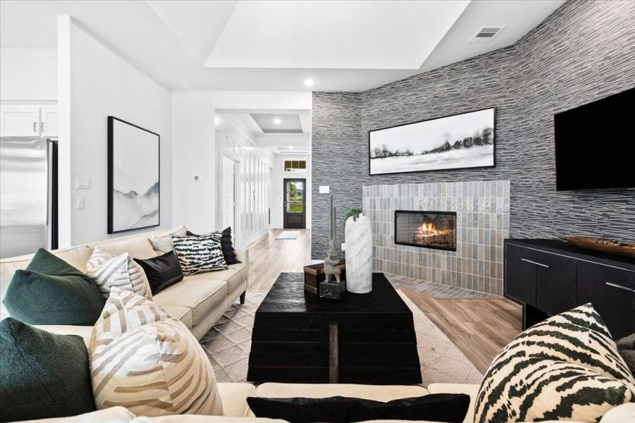 Furnished interior view inside a new home in Meadow Run, Melissa (Image 3).
