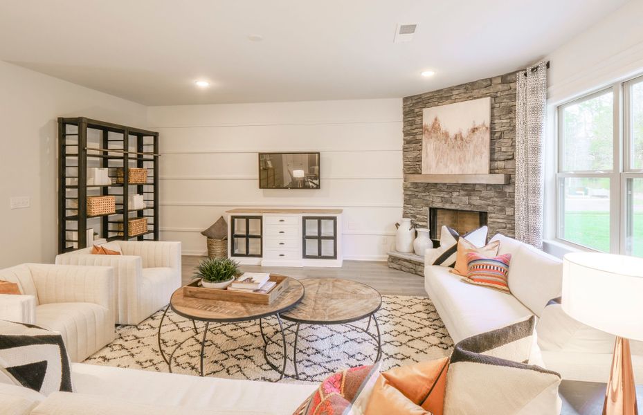 Furnished interior view inside a new home in Hamlet at Carothers Crossing, La Vergne (Image 13).