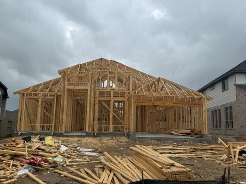 In-progress construction of a new home in Pomona, Manvel, TX (Image 4). In-progress construction of a new home in Pomona, Manvel, TX (Image 4).