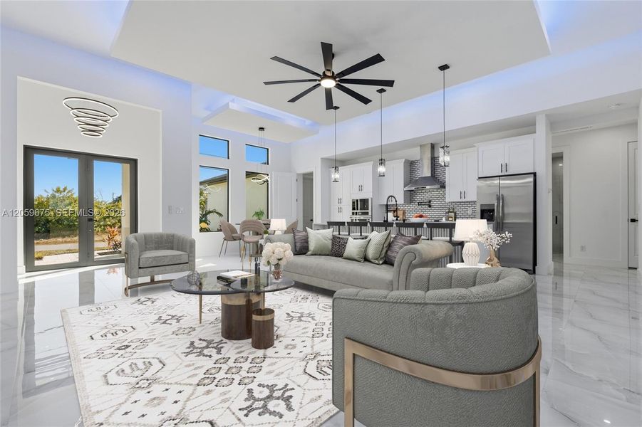 Furnished interior view inside a new home in , Cape Coral (Image 14).