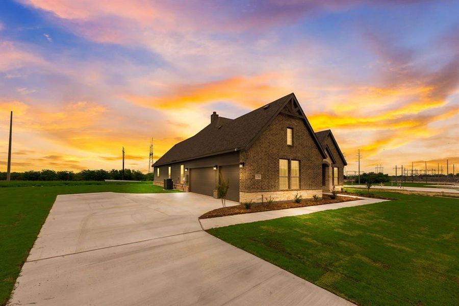 Front exterior of a new home in Parker Heights, Valley View, TX, highlighting curb appeal (Image 2).