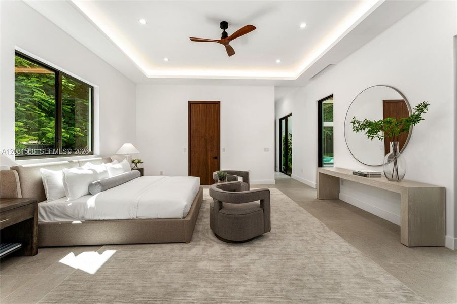 Furnished interior view inside a new home in , Miami (Image 30).