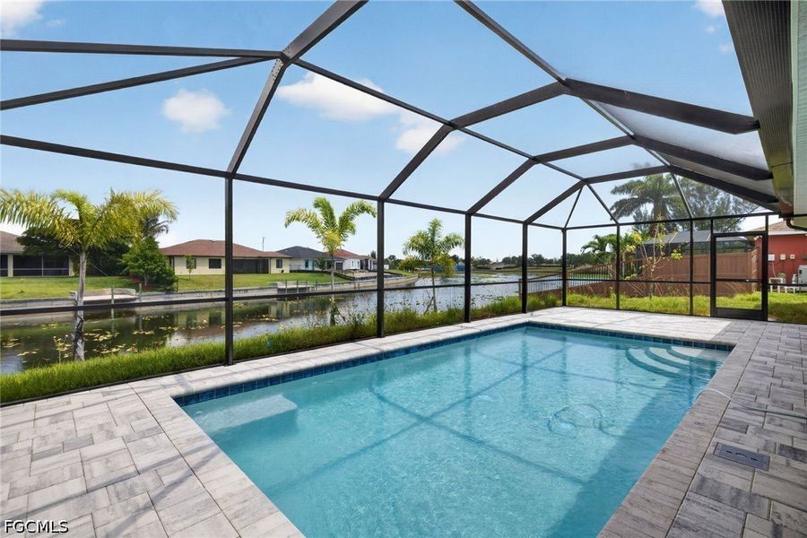 Exterior details and patio area of a home in Cape Coral, Cape Coral (Image 23).
