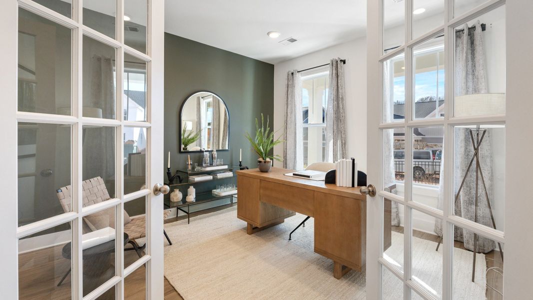 Representative furnished interior of a home built from the Drayton by DRB Homes in Iris Meadows, Moore (Image 17).