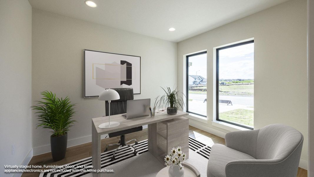 Furnished interior view inside a new home in Easton Park, Austin (Image 7).