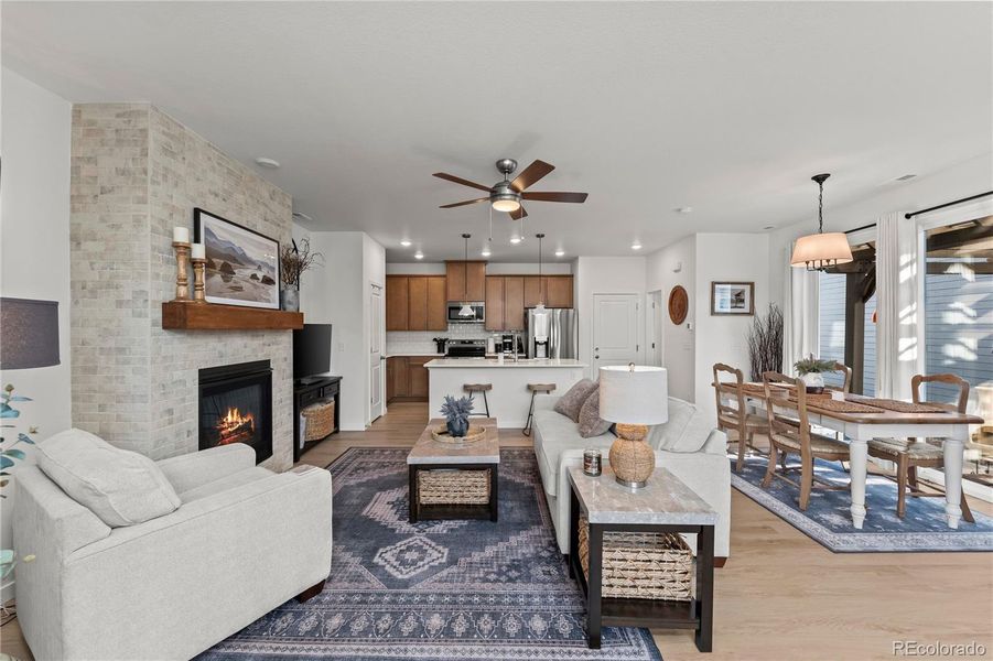 Furnished interior view inside a new home in , Colorado Springs (Image 5).