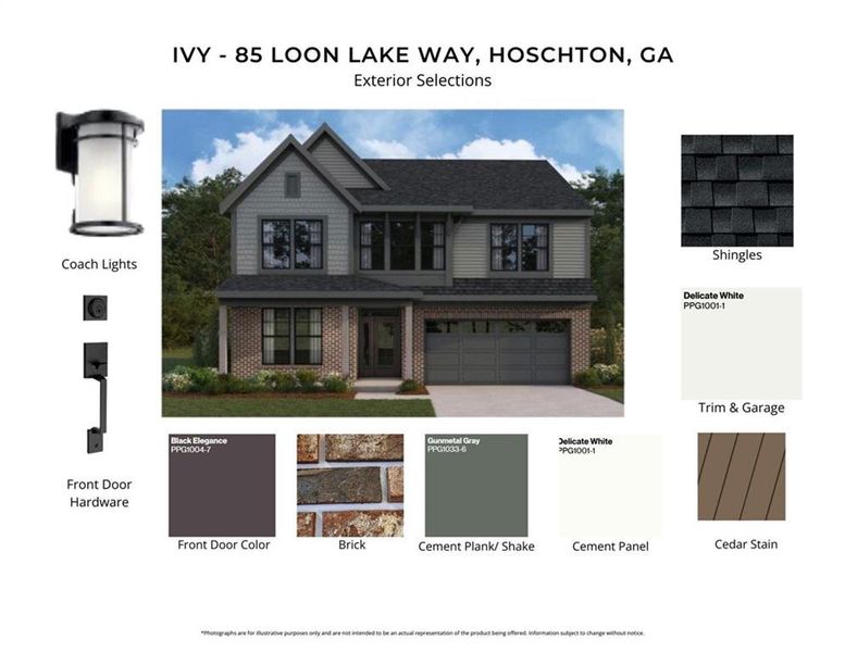 Sample of building materials used in homes in Twin Lakes, Hoschton (Image 3).