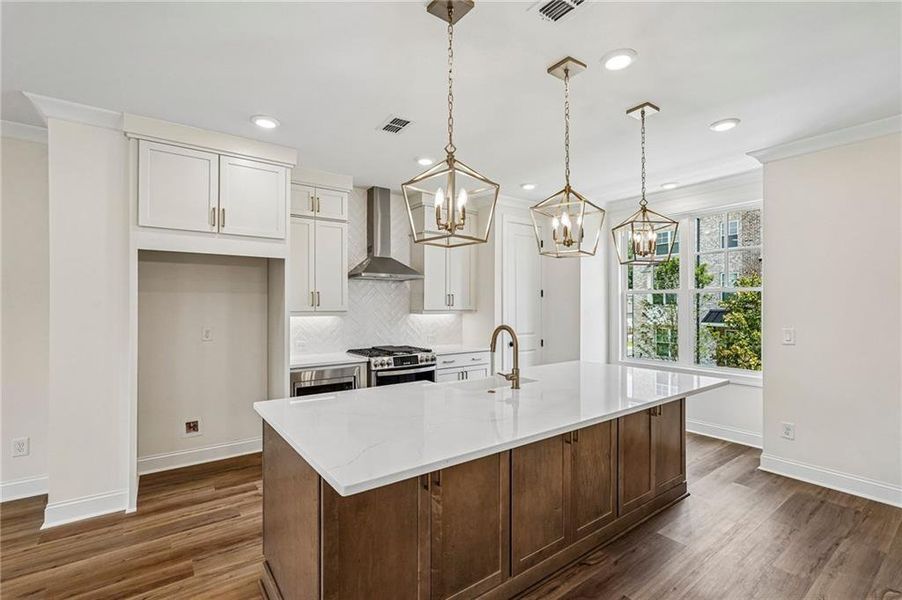 Furnished interior view inside a new home in Waterside Townhomes, Peachtree Corners (Image 9).