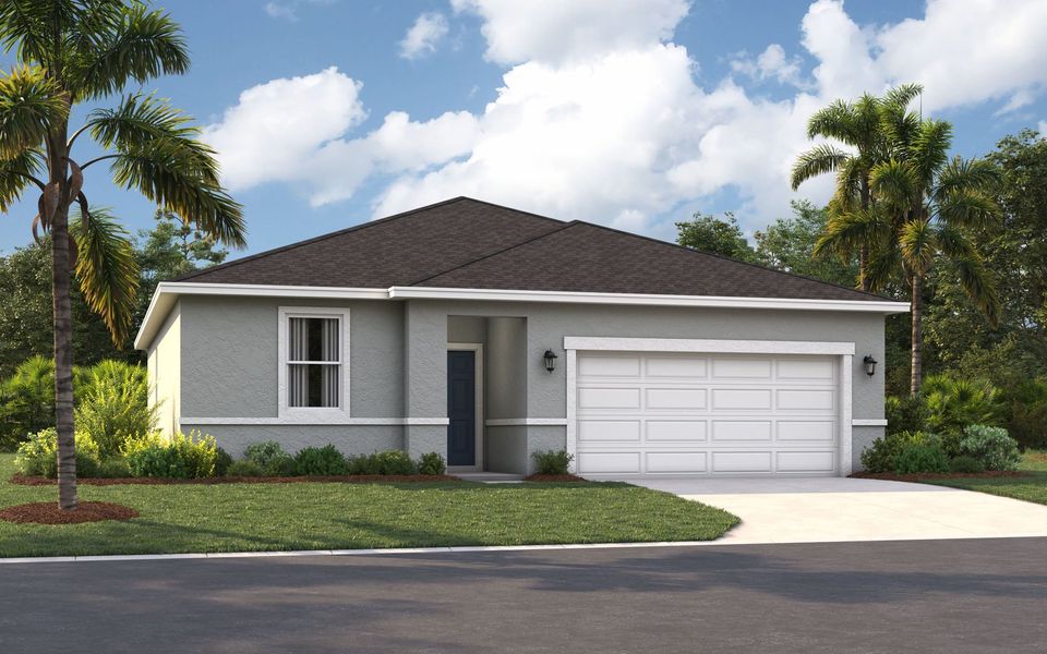 Representative exterior photo of a completed home built from the The Portland by Stanley Martin Homes in Hidden Cove, Eustis, FL (Image 17).