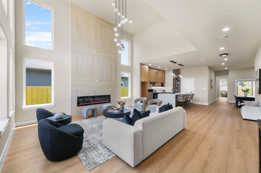 Furnished interior view inside a new home in , Dallas (Image 16). Furnished interior view inside a new home in , Dallas (Image 16).