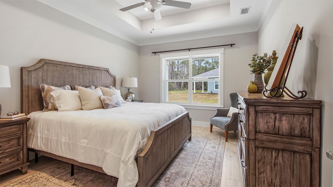 Furnished interior view inside a new home in Breakfast Point East Phase II, Panama City Beach (Image 27). Furnished interior view inside a new home in Breakfast Point East Phase II, Panama City Beach (Image 27).