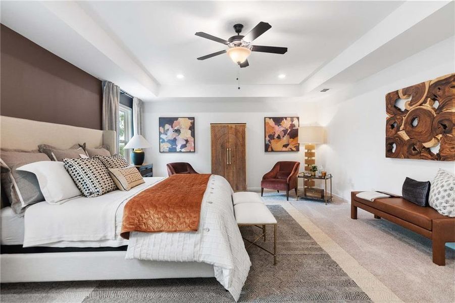 Furnished interior view inside a new home in Creekside, Dawsonville (Image 14). Furnished interior view inside a new home in Creekside, Dawsonville (Image 14).