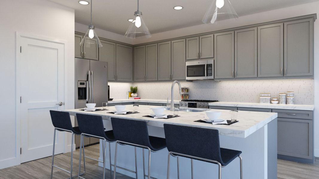 Representative furnished interior of a home built from the 3507 by Tri Pointe Homes in Sterling Ranch, Littleton (Image 4).